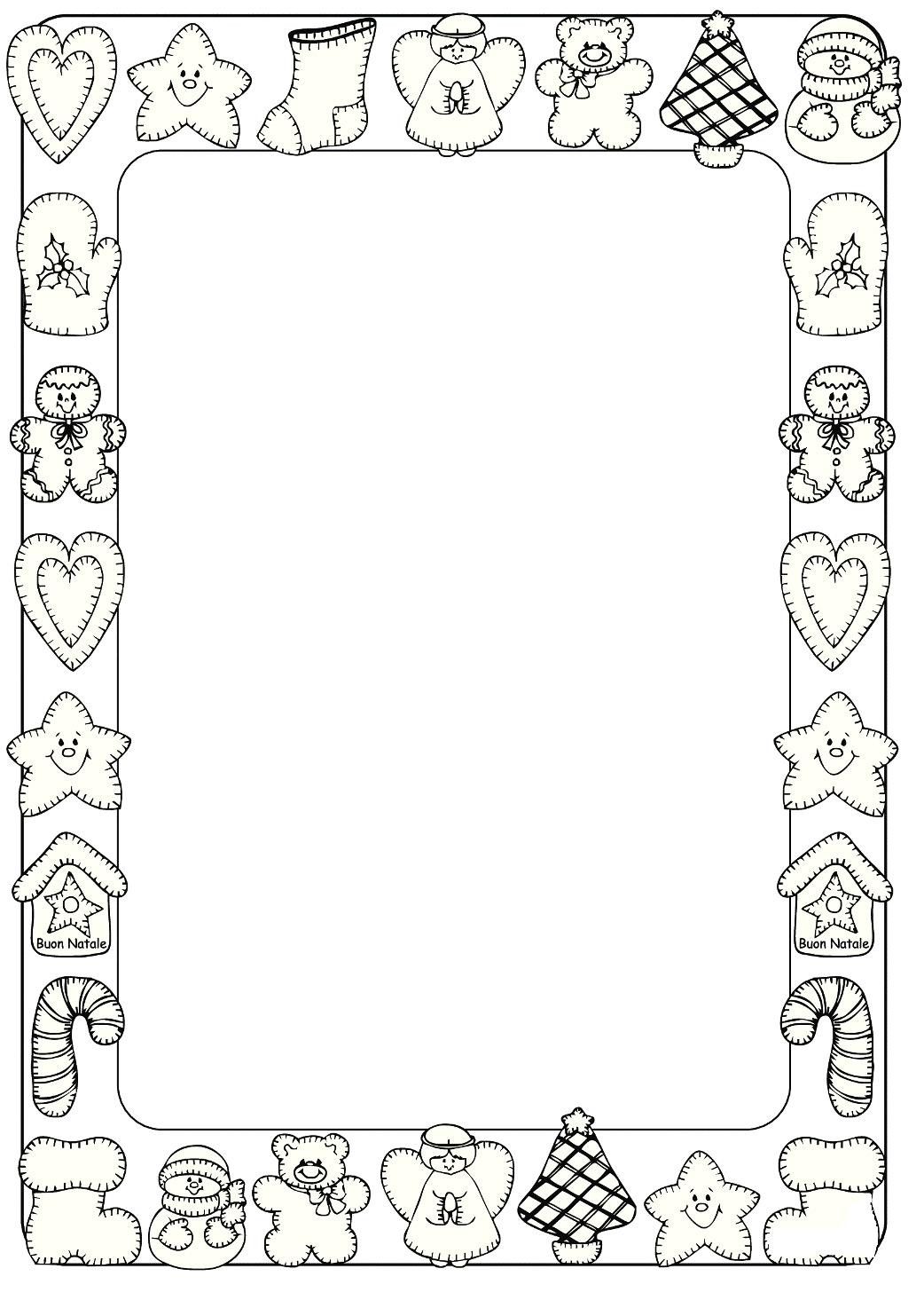 picture Cornicette Cornici Natalizie Da Colorare cornicetta da stampare e colorare