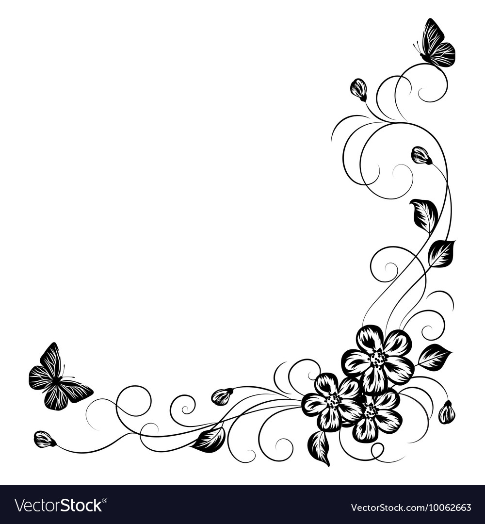 Featured image of post Floral Background Black And White Simple Flower Design