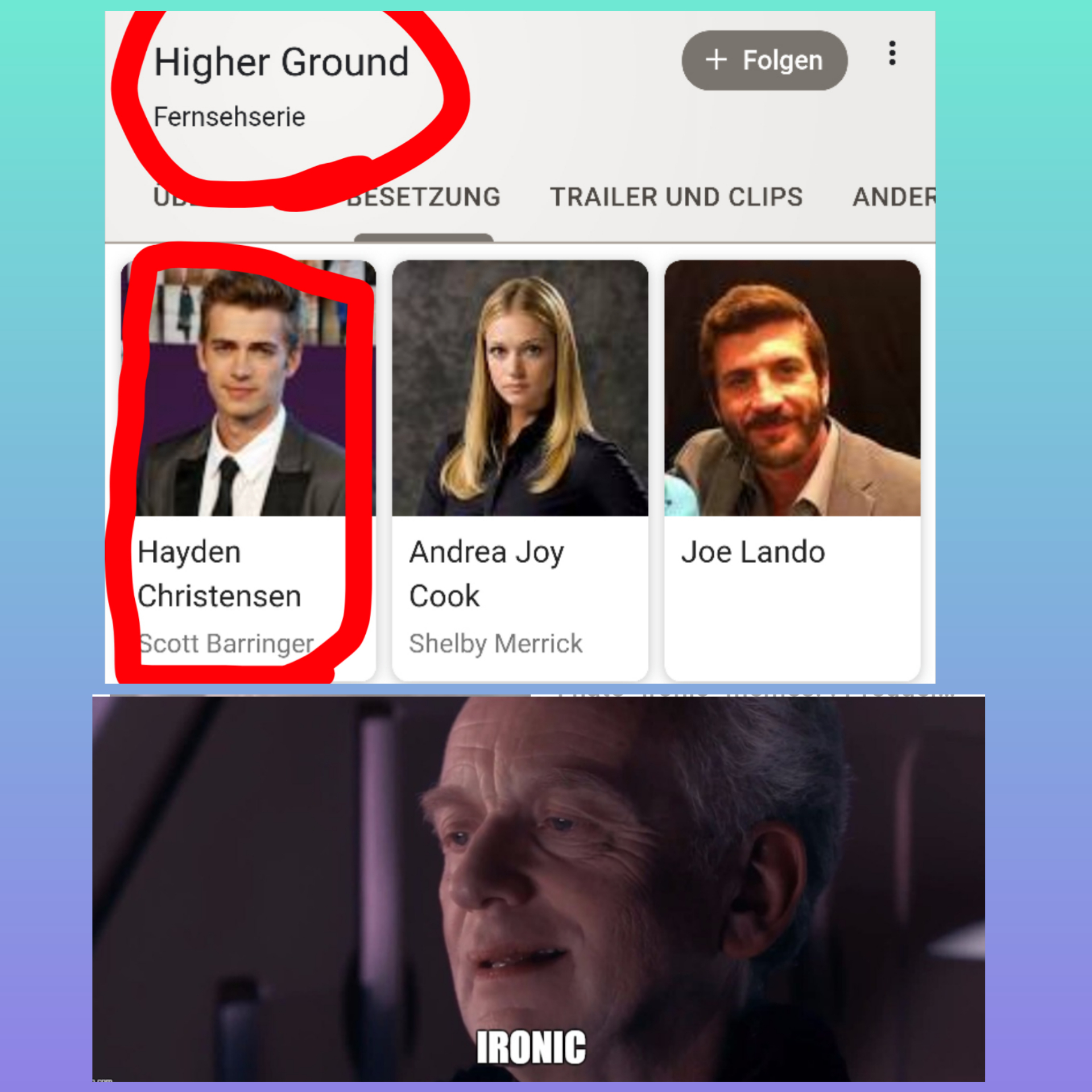 Featured image of post Hayden Christensen Higher Ground Meme