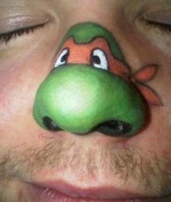 Featured image of post Ninja Turtle Nose Tattoo Real