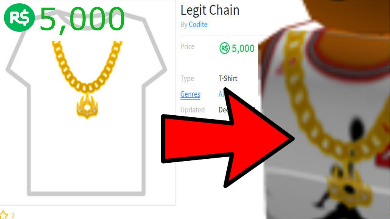 Featured image of post Roblox Chain T Shirt Free