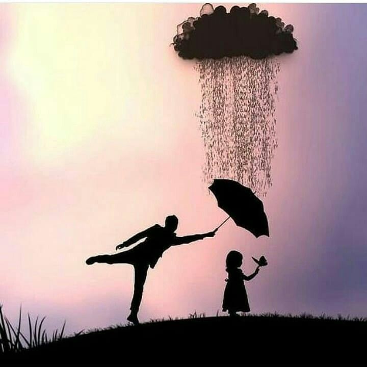 Featured image of post Silhouette Meaningful Father And Daughter Drawing