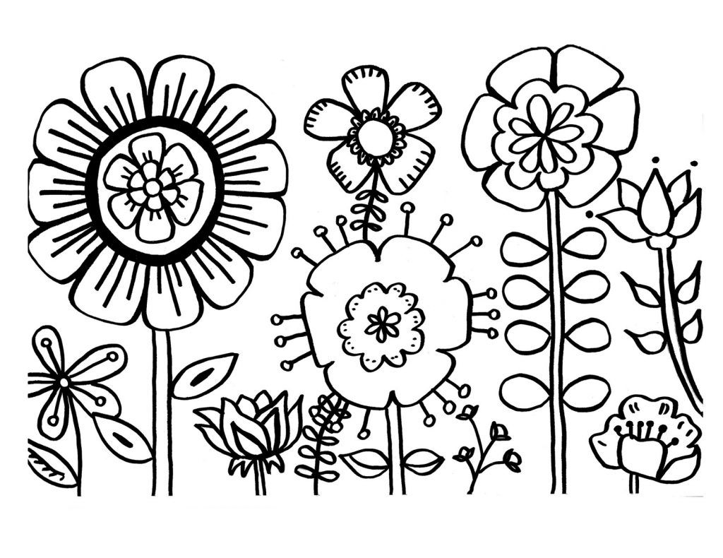 Featured image of post Summer Flowers Coloring Pages Printable