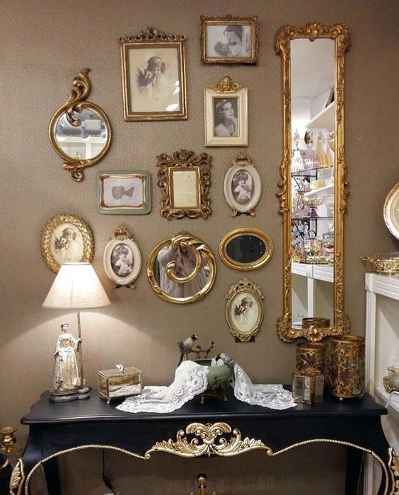 wallpapers Vintage Hand Mirror Wall Decor pinterest