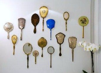 picture Vintage Hand Mirror Wall Decor pinterest